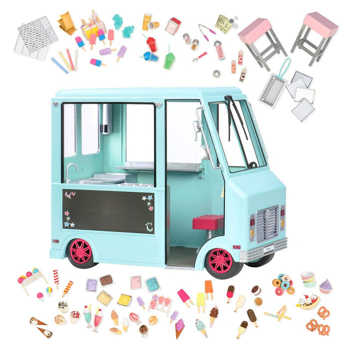 Our Generation Sweet Stop Ice Cream Truck - Light Blue *BRAND NEW, SEALED* (LOCAL PICKUP ONLY)