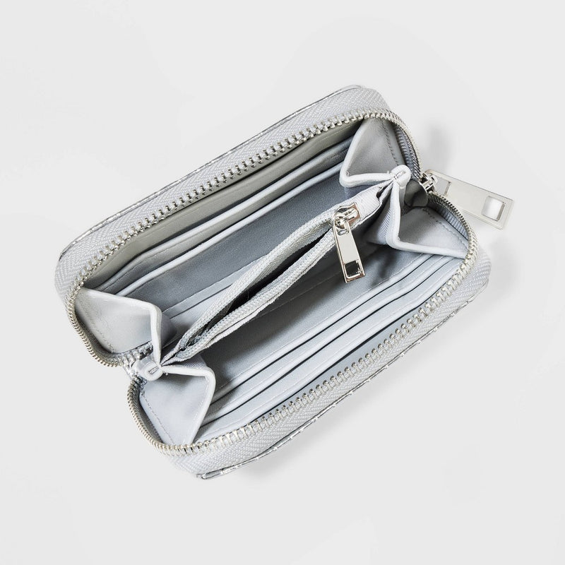 Small Zip Wallet - A New Day Silver