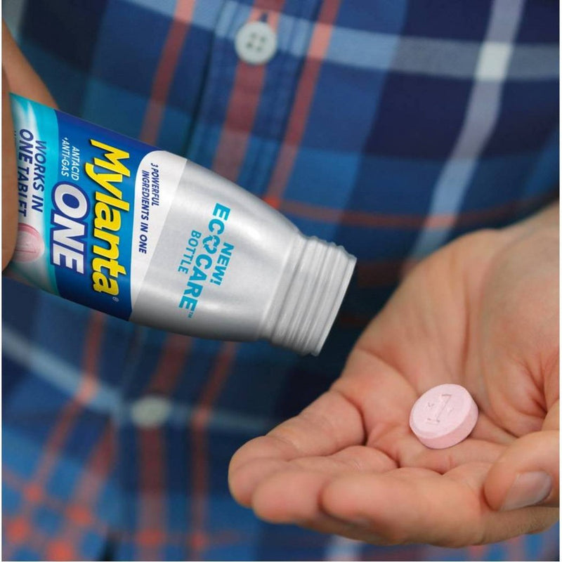 Mylanta Antacid + Anti-gas Eco Care Tablets - Berry Ginger - 50ct