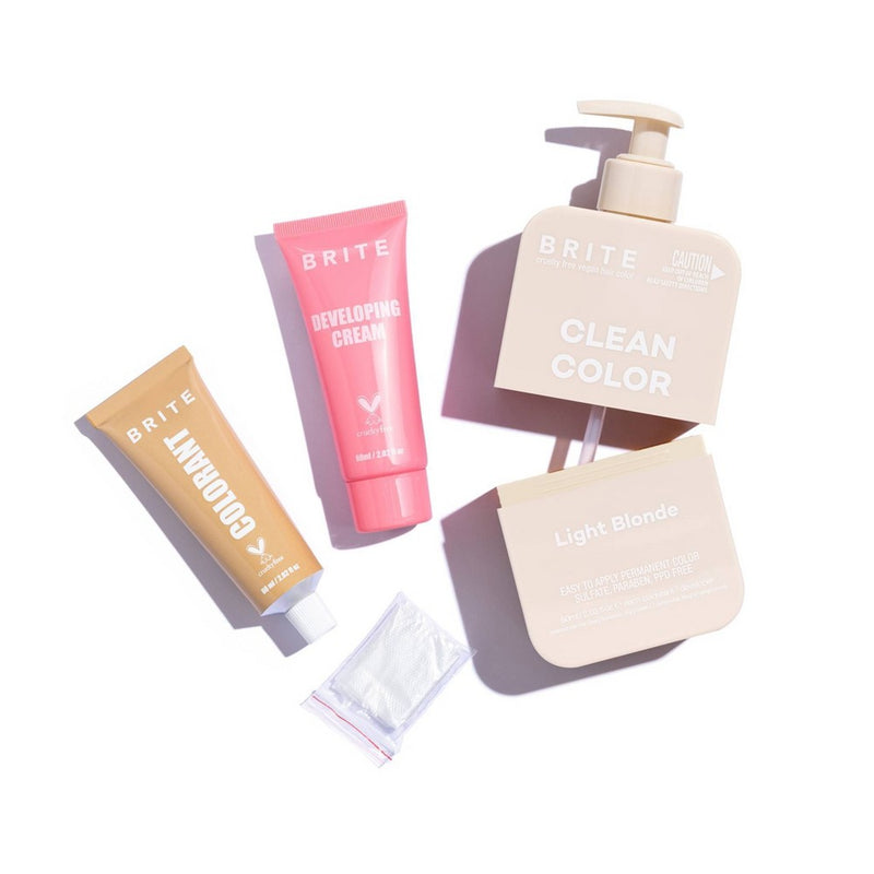 BRITE Clean Permanent Hair Color Kit - Light Blonde - 4.05 fl oz