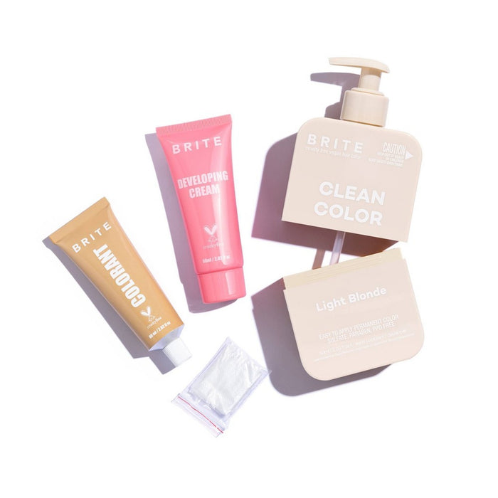 BRITE Clean Permanent Hair Color Kit - Light Blonde - 4.05 fl oz