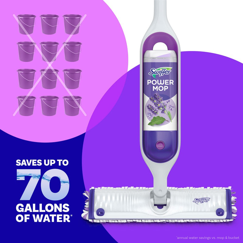Swiffer Power Mop Multi-Surface Pad Refills & Solution Bundle Pack - 5ct