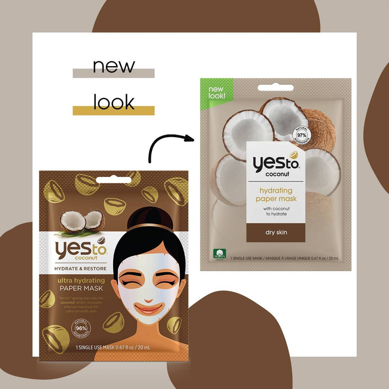 Yes to Coconut Hydrate & Restore Ultra Hydrating Face Mask - 0.67 fl oz