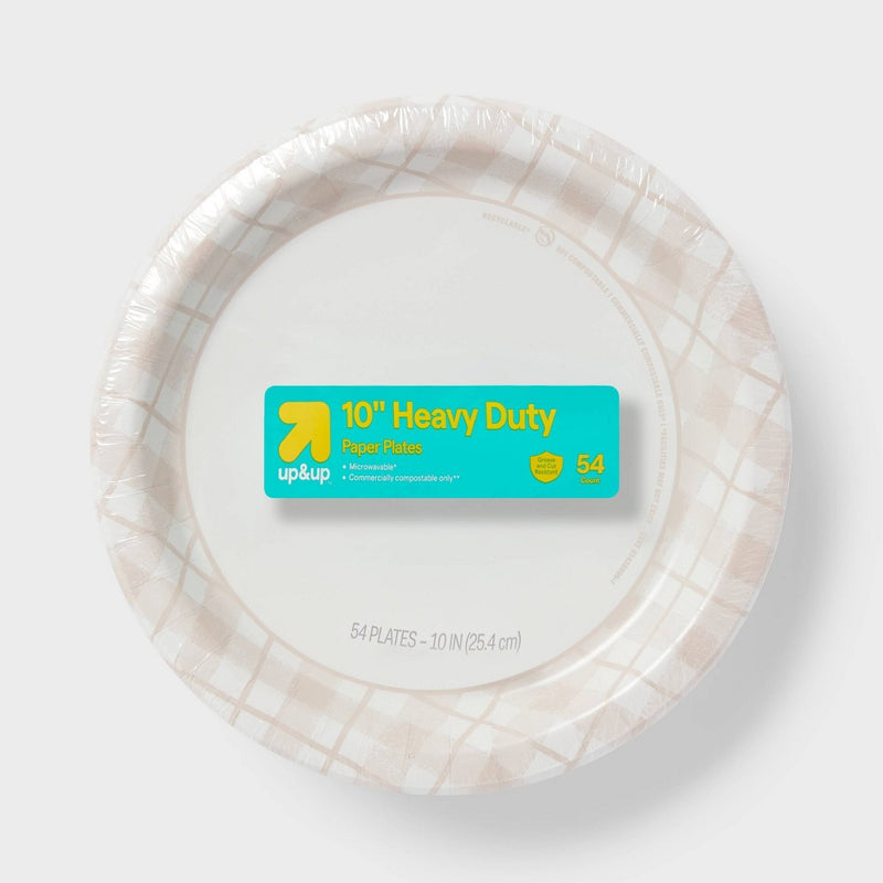 Paper Plate 10" - 54ct - up & up