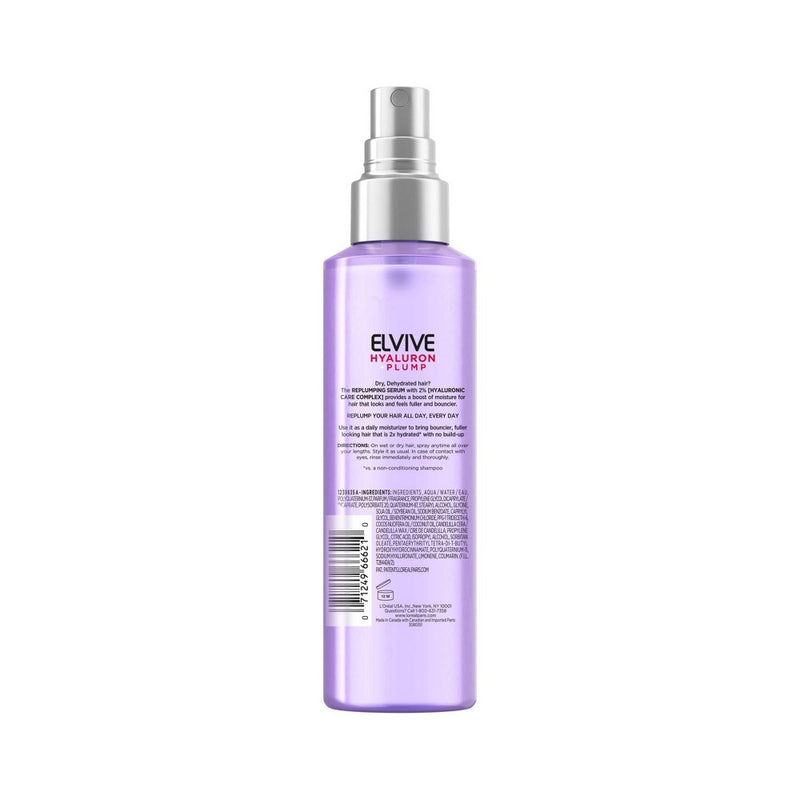 L'Oreal Paris Elvive Hyaluron Plump Replumping Hair Serum Paraben-Free - 4.4 fl oz