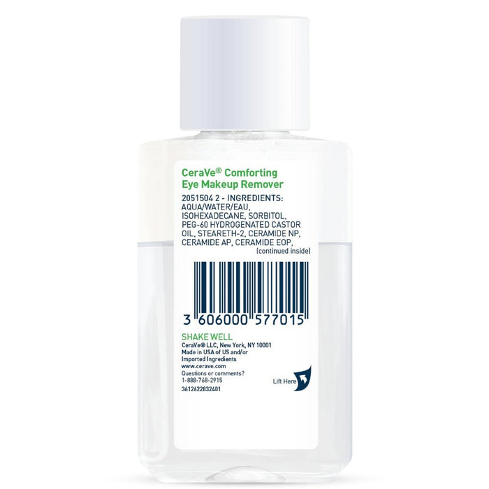 CeraVe Waterproof Liquid Eye Makeup Remover, Travel Size - 4 oz