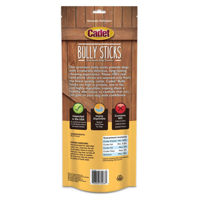 Cadet Bully Beef Sticks Large Dog Treats - 5