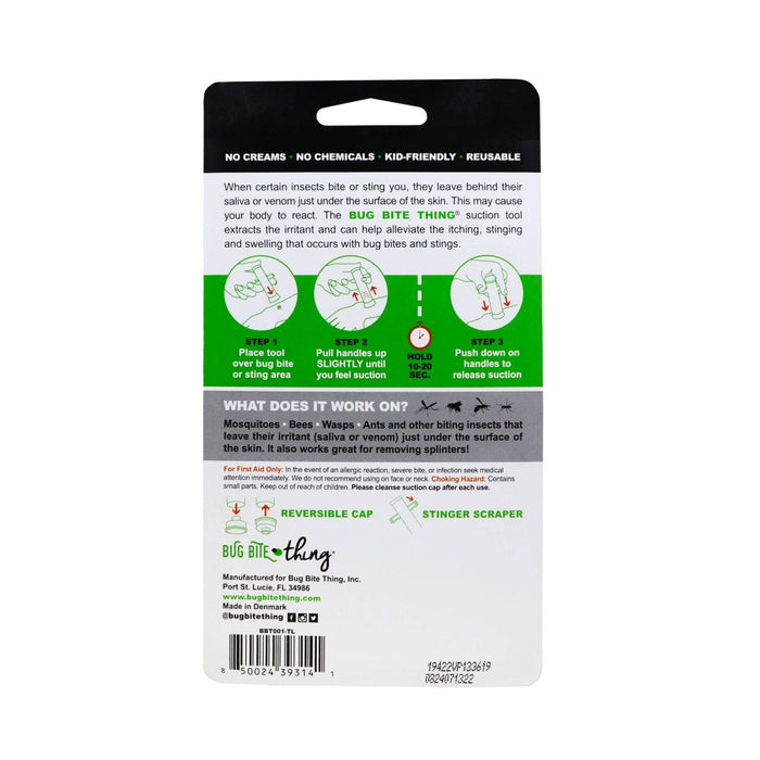 Bug Bite Thing Insect Bite + Sting Suction Tool Anti-Itch Treatment