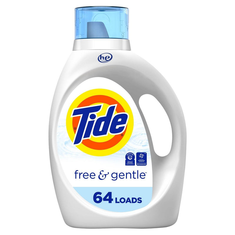 Tide High Efficiency Liquid Laundry Detergent - Free & Gentle - 84 fl oz