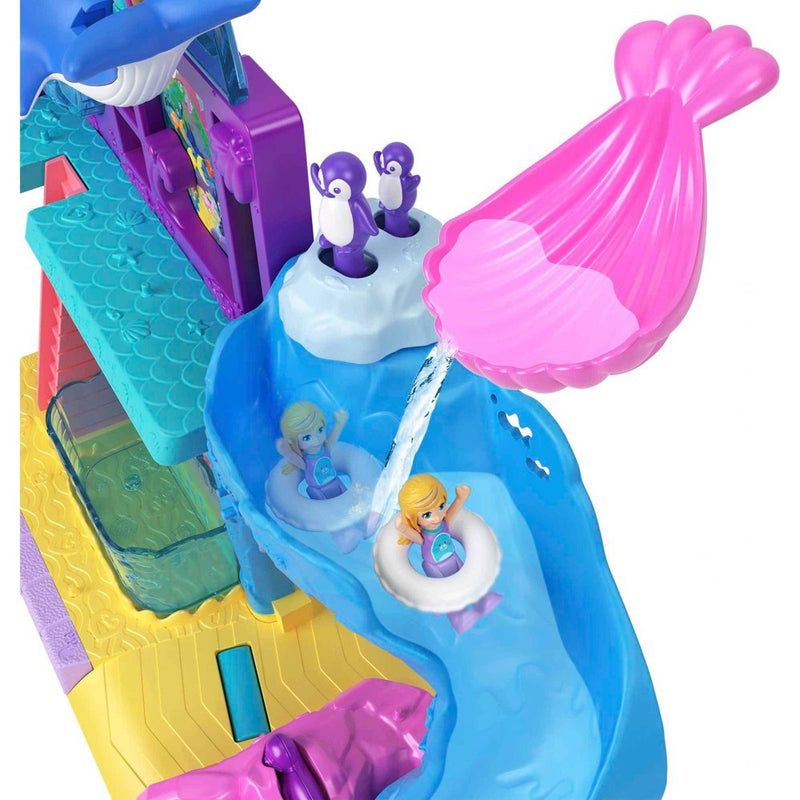 Polly Pocket Pollyville Aquarium Starring Shani Playset with 2 Dolls