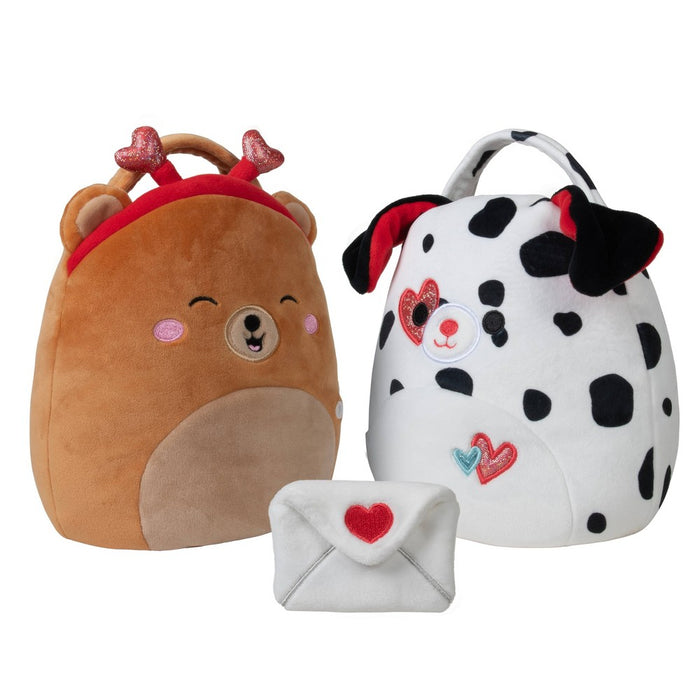 Squishmallows 7" Valentine's Buddy Buckets Dustin & Omar