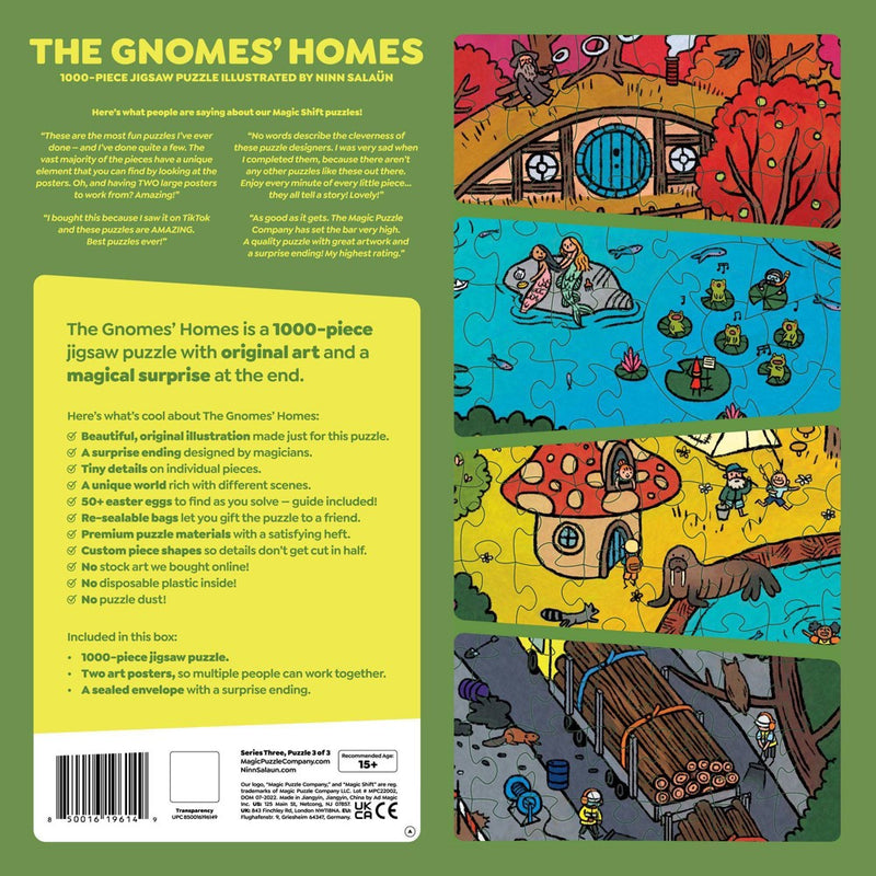 Magic Puzzle Company The Gnomes Homes Jigsaw Puzzle - 1000pc