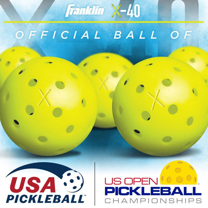 Franklin Sports X40 Pickleballs Vellum Box - 12 Pack