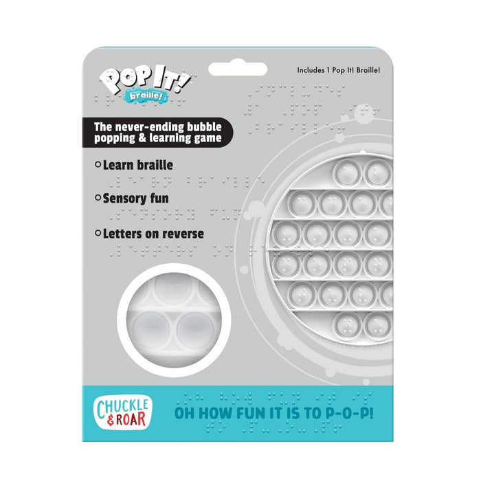 Chuckle & Roar Pop It Braille Fidget and Sensory Toy