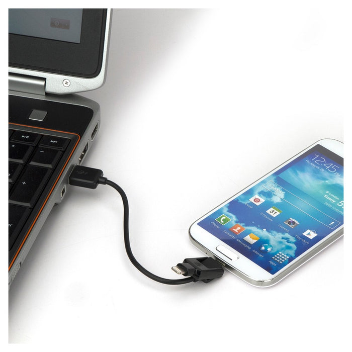 Scosche 3' StrikeLine Pro Lightning and Micro-USB Charge/Sync Cable I3M Black