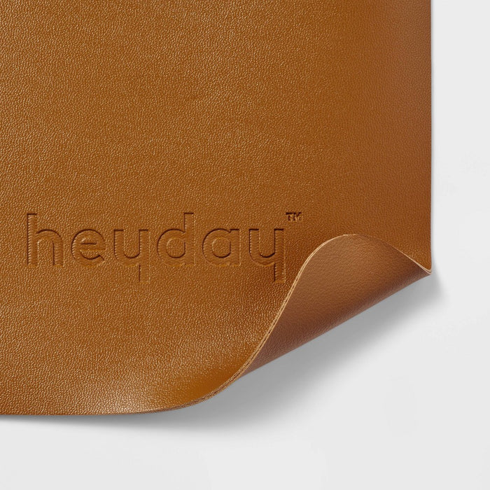 Desk Pad - heyday Faux Brown Leather