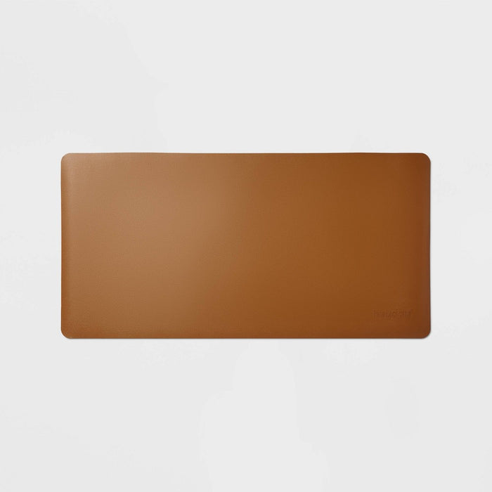 Desk Pad - heyday Faux Brown Leather