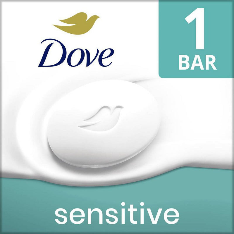 Dove Beauty Sensitive Skin Bar Soap - Unscented - Trial Size- 2.6oz