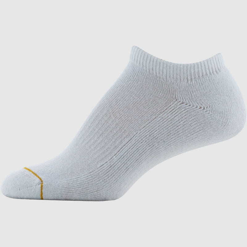 All Pro Women's 6pk No Show Cotton Blend Athletic Socks - White 4-10
