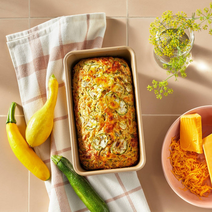 5"x9" Nonstick Aluminized Steel Loaf Pan Gold - Figmint