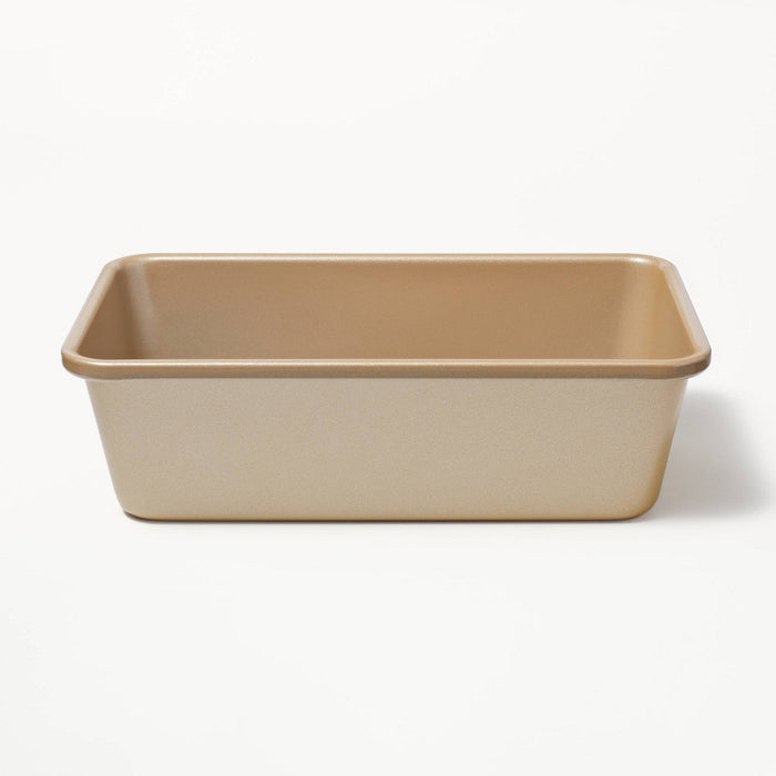 5"x9" Nonstick Aluminized Steel Loaf Pan Gold - Figmint