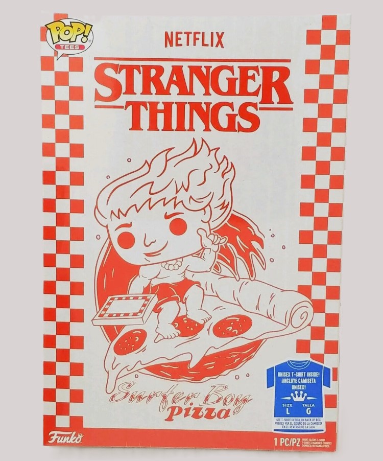 Funko Boxed Tee: Stranger Things - Surfer Boy Pizza L
