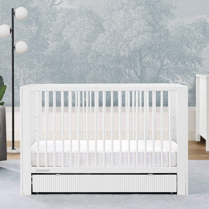 Delta Children Cassie 4-in-1 Convertible Crib with Underdrawer - Greenguard Gold Certified - Bianca White (LOCAL PICKUP ONLY)
