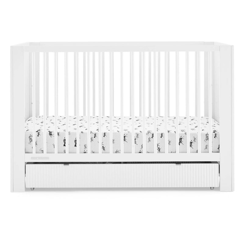 Delta Children Cassie 4-in-1 Convertible Crib with Underdrawer - Greenguard Gold Certified - Bianca White (LOCAL PICKUP ONLY)