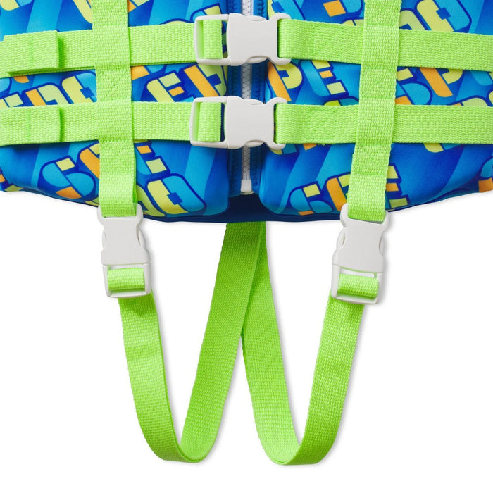 Speedo Kids' PFD Life Jacket Vest - Blue/Green