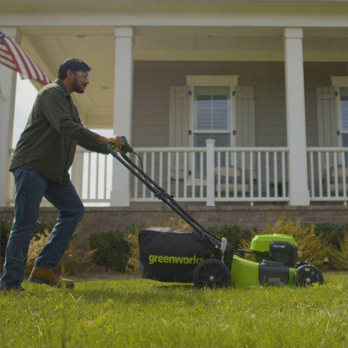 Greenworks POWERALL 21" 24V 5Ah Cordless Brushless Self-Propelled Mower Kit with 2 USB Batteries and Dual Port Rapid Charger (LOCAL PICKUP ONLY)