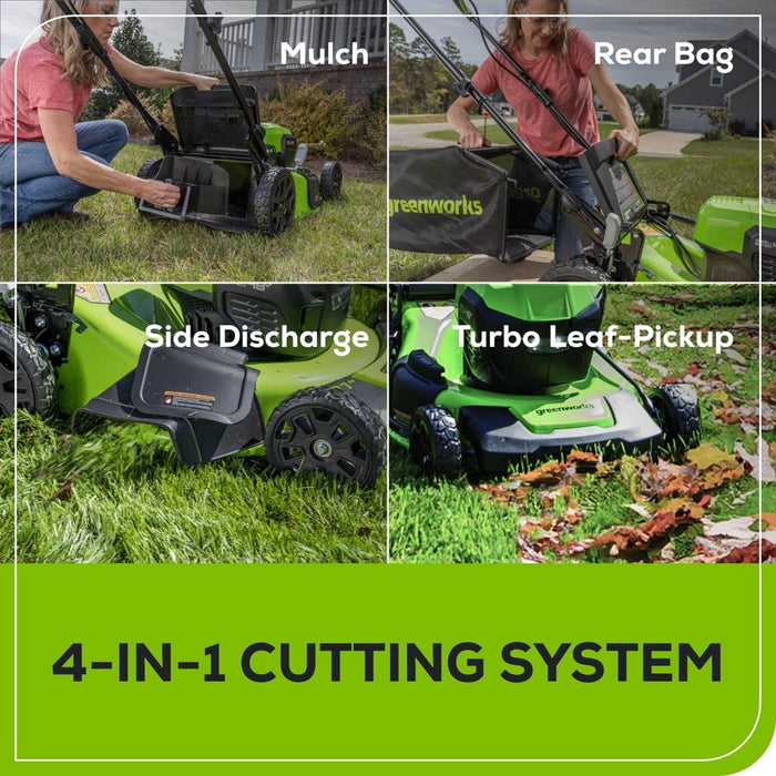Greenworks POWERALL 21" 24V 5Ah Cordless Brushless Self-Propelled Mower Kit with 2 USB Batteries and Dual Port Rapid Charger (LOCAL PICKUP ONLY)