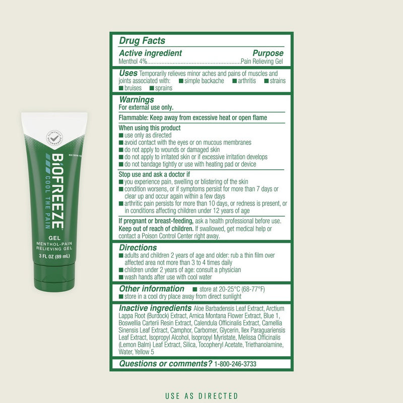 Biofreeze Pain Relieving Gel - 3 fl oz