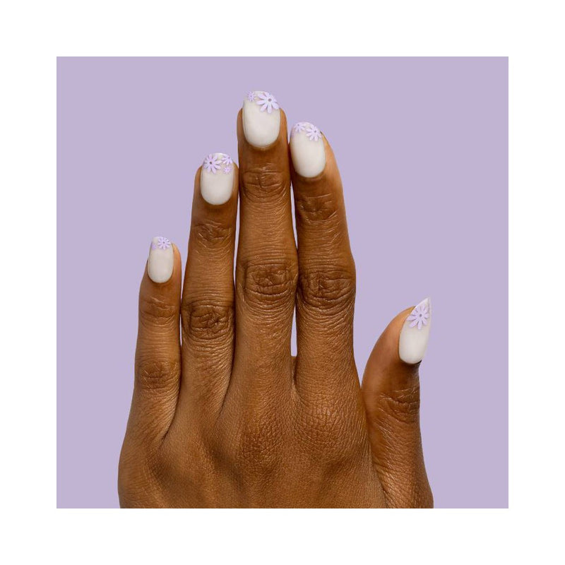 Olive & June Fake Nails - S Round - Floral Tip - 32ct