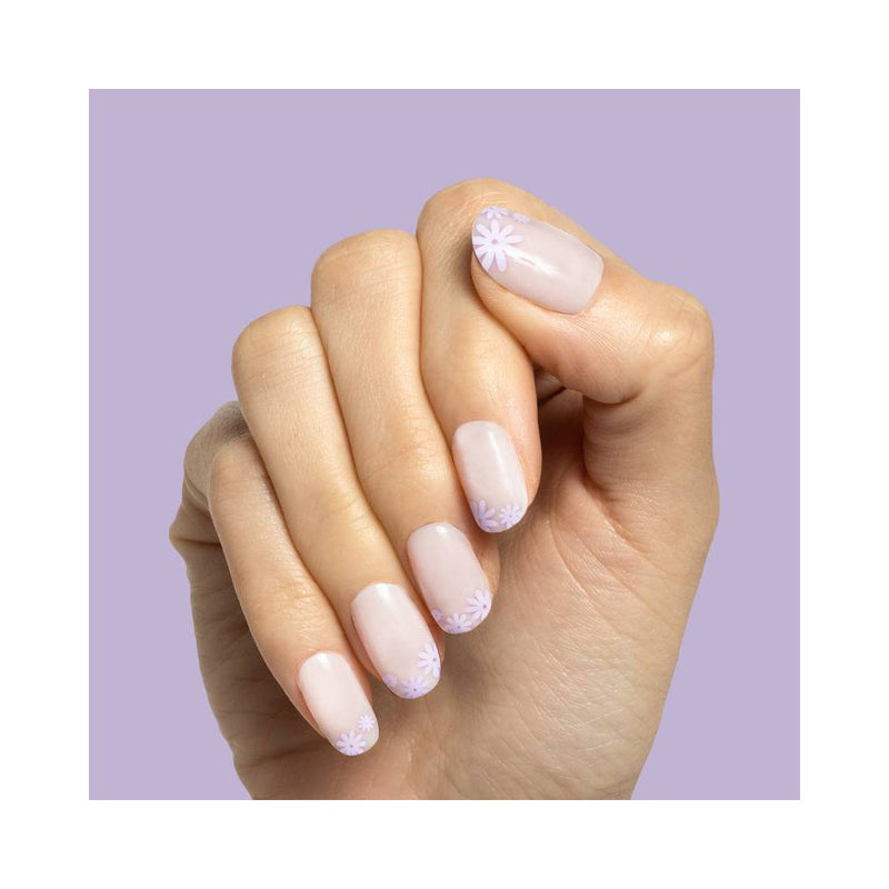 Olive & June Fake Nails - S Round - Floral Tip - 32ct
