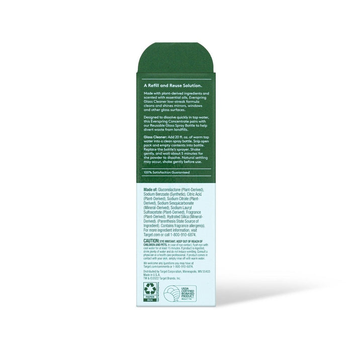 Lemon & Mint Ultra-Concentrated Glass Cleaner - 0.42oz/2ct - Everspring