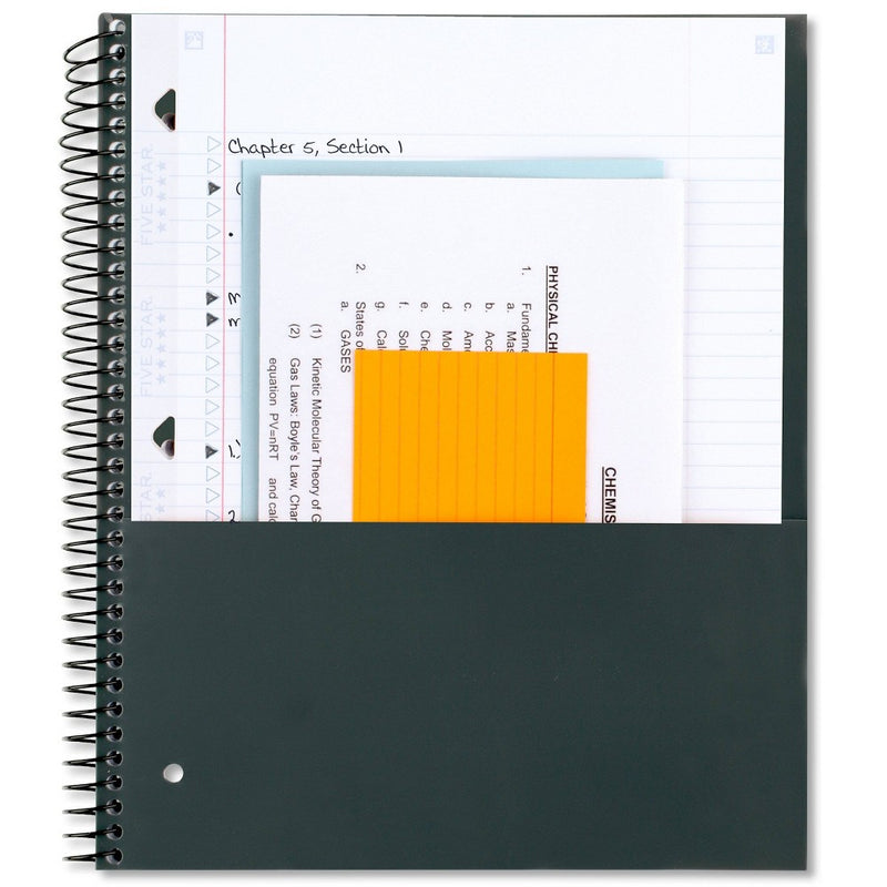 Five Star 130 Sheets College Ruled 1 Subject Spiral Notebook Lilac