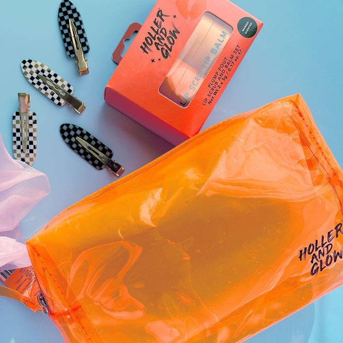 Holler and Glow Makeup Bag - Neon Orange