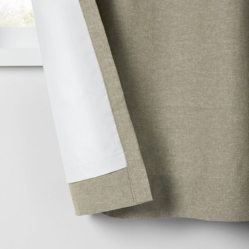 63" Blackout Chambray Cotton Kids' Panel Green - Pillowfort