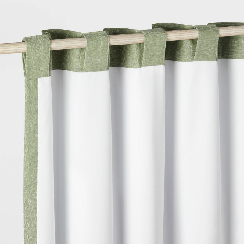 63" Blackout Chambray Cotton Kids' Panel Green - Pillowfort