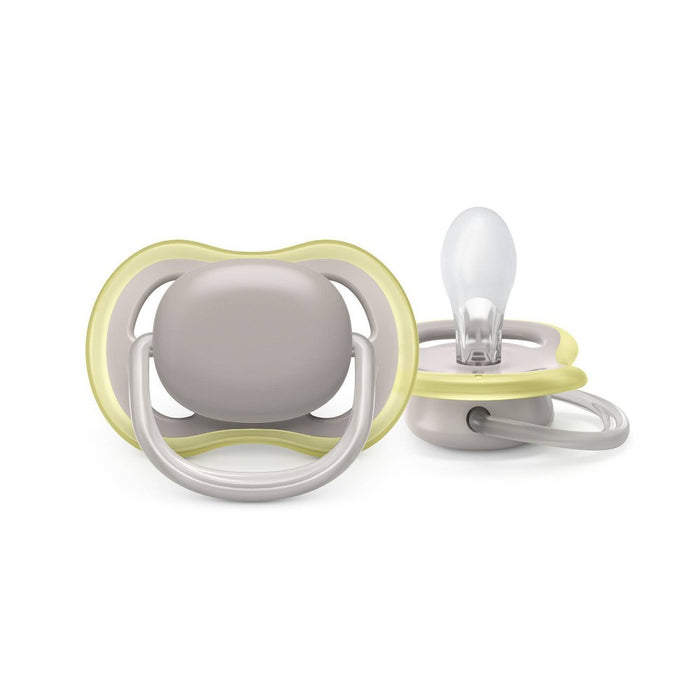 Avent Phillips Ultra Air Pacifier 6-18 Months - Green/Gray - 2pk