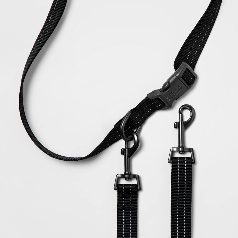 Hands-free Dog Leash with Bungee - Black - Boots & Barkley
