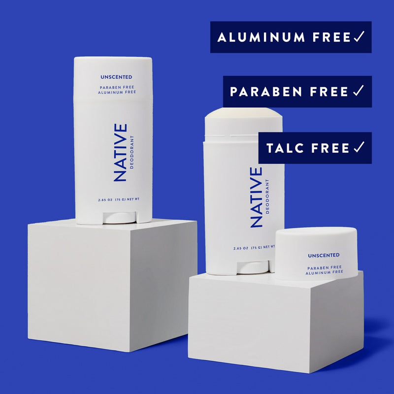 Native Deodorant - Unscented - Aluminum Free - 2.65 oz
