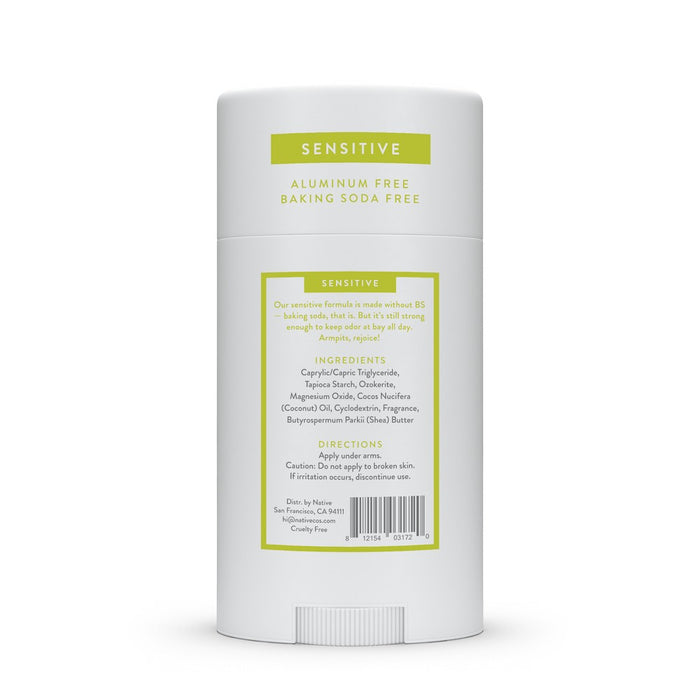 Native Sensitive Deodorant - Aloe & Green Tea - No Baking Soda - 2.65 oz
