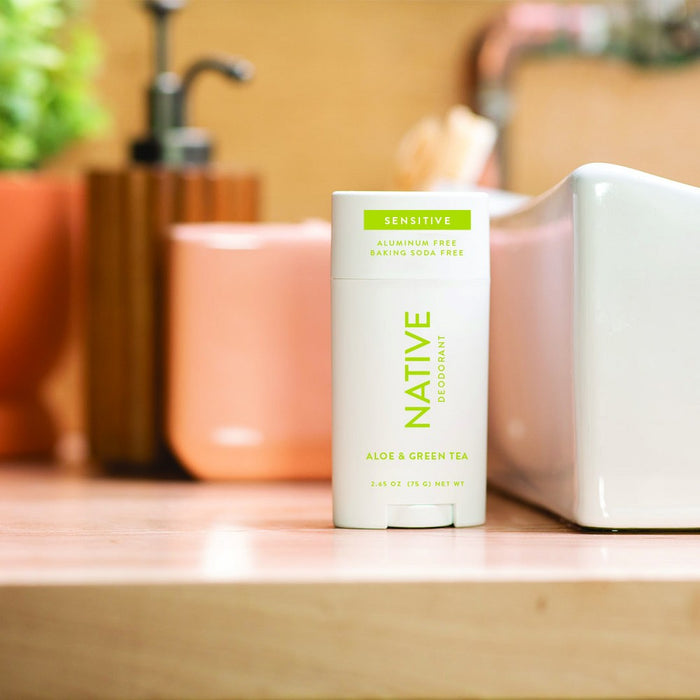 Native Sensitive Deodorant - Aloe & Green Tea - No Baking Soda - 2.65 oz