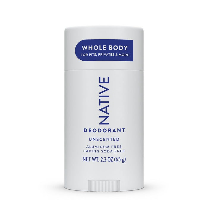 Native Whole Body Deodorant Stick - Unscented - Aluminum Free - 2.3oz