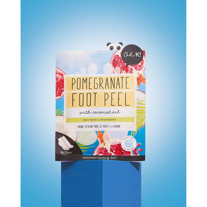 Oh K! Pomegranate & Coconut Oil Foot Peel Mask - 1.35 fl oz
