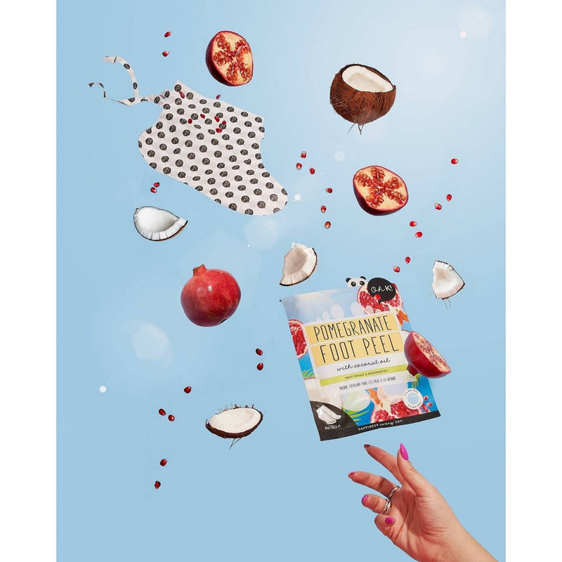 Oh K! Pomegranate & Coconut Oil Foot Peel Mask - 1.35 fl oz