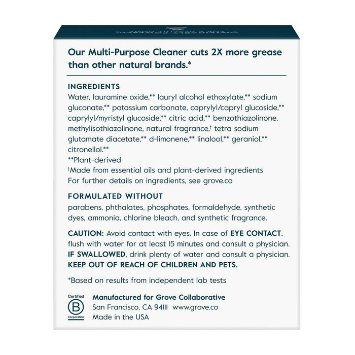 Grove Co. Orange & Rosemary Multi-Purpose Cleaner Concentrates - 2ct