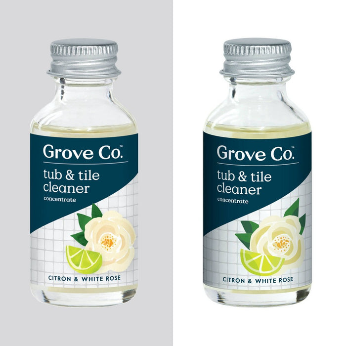 Grove Co. Citron & White Rose Tub & Tile Cleaner Concentrates - 2ct