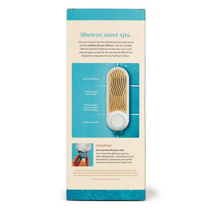 Shower Diffuser plus Essential Oil Blend - Lifelines